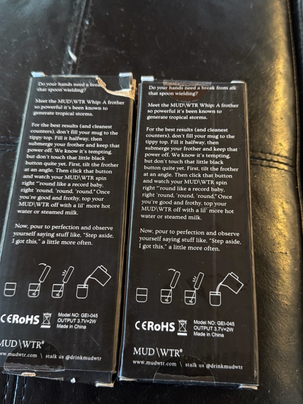 Black Whip Milk Frother - Easy to Clean - Picture 2 of 2